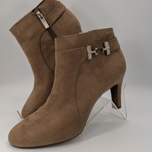 Bandolino Dark Natural Lappo Ankle Boot Heels